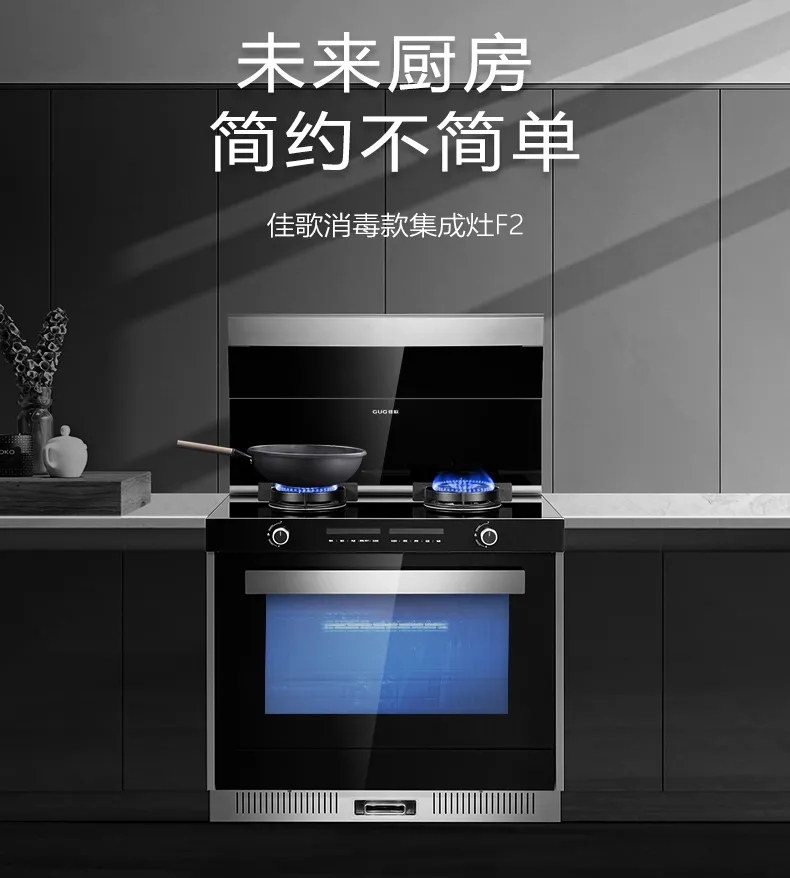佳歌F2集成灶，打造簡約不簡單的未來廚房！